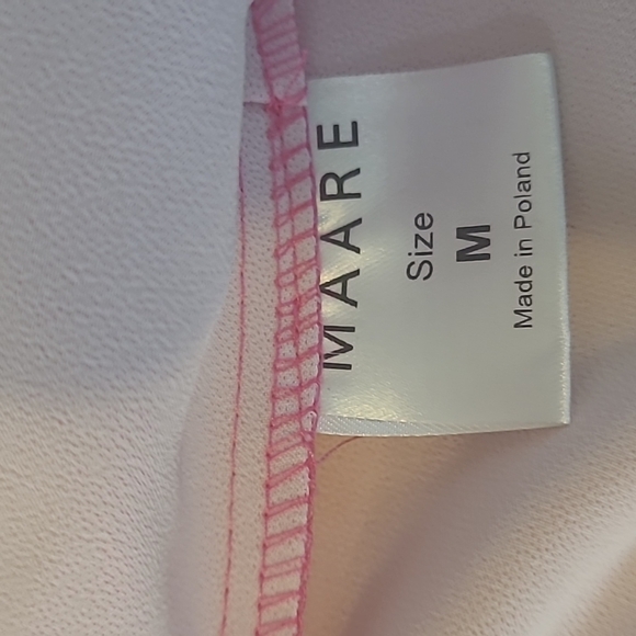 MAARE Pink Ruffle Dress Size Medium - Picture 10 of 12